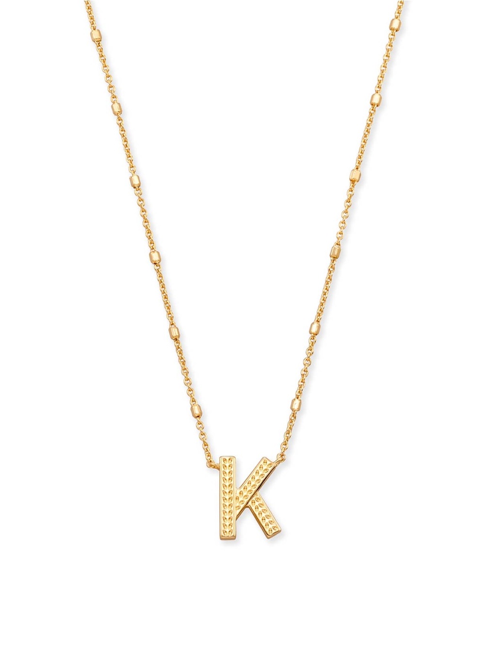 Kendra Scott Letter K Pendant Necklace in Gold